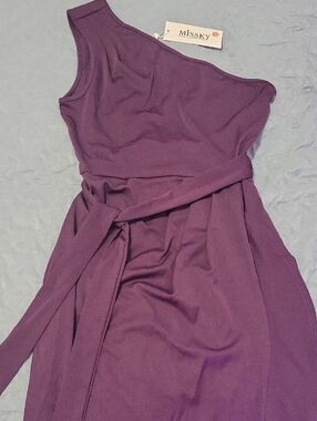 Purple One Shoulder Dress
